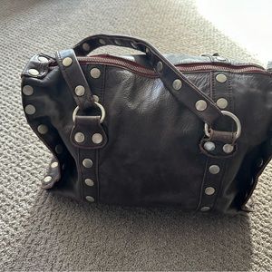 Large leather Hammitt tote.  Burgundy color
